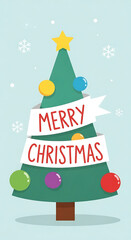 christmas tree illustration