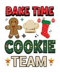 bake time cookis team t shirt design