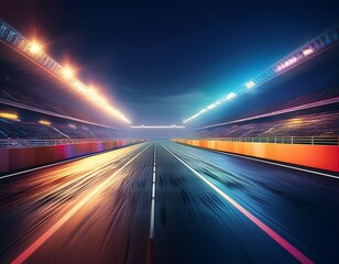 night race track realistic image