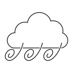 風、曇り、嵐、竜巻、台風、大雨、雨、災害、天気のイラスト