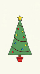 christmas tree illustration