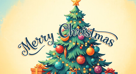 christmas tree illustration