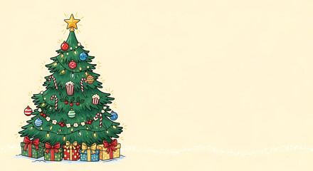 christmas tree illustration