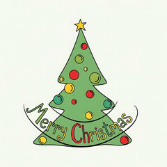 christmas tree illustration