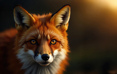 The camera captured a fox portrait.