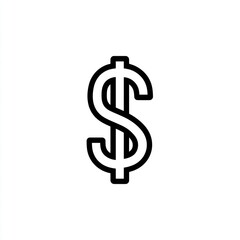 Obraz premium Dollar sign icon graphic design