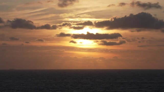 sunset over the sea