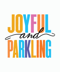 Joyful and Parklink T Shirt Design Christmas Holiday Graphic Artwork