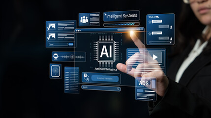 AI Assistant Brain Processor with LLM Technology, Big Data, Machine Learning, Generative AI for Business Support, Future Agentic AI Technology and Artificial Intelligence Prompt Engineering. Spline