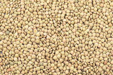 Close-up of Italian raw lentils. Healthy dry legumes rich in protein and fiber, organic vegetarian food ingredient, natural pulses for cooking, soups, stews, healthy meals, and Mediterranean cuisine.