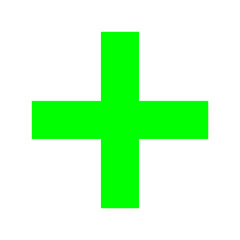 Green Plus Icon PNG. Green Cross, Plus Symbol Medical First Aid Sign Logo.