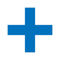 Blue Plus Icon PNG. Blue Plus, Cross Symbol