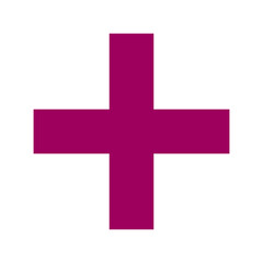 Pink Plus Icon. Pink Plus Cross Symbol, Medical First Aid Pharmacy Logo, Sign PNG.