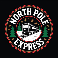 north pole express t shirt design 