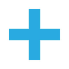 Blue Plus Icon PNG. Blue Plus, Cross Symbol