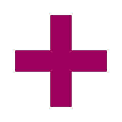 Pink Plus Icon. Pink Plus Cross Symbol, Medical First Aid Pharmacy Logo, Sign PNG.
