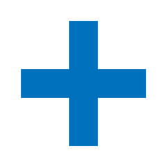 Blue Plus Icon PNG. Blue Plus, Cross Symbol