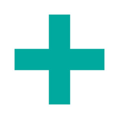 Green Plus Icon PNG. Green Cross, Plus Symbol Medical First Aid Sign Logo.