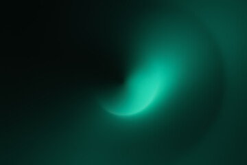 Teal nebula swirl — luminous fog on black