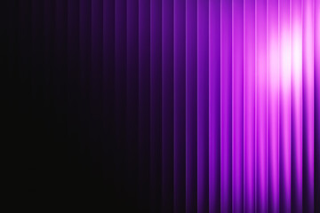 Magenta beam curtain — glossy vertical streaks on black