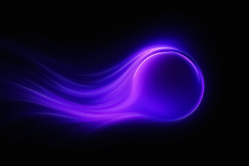 Hyper-violet speed trail — bright core with flow lines