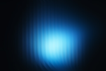 Blue ribbed light — vertical bars with soft bloom