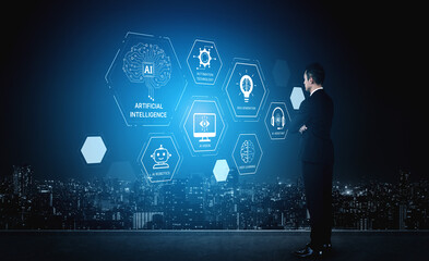 AI learning system involves deep learning, supervised machine learning, and natural language...