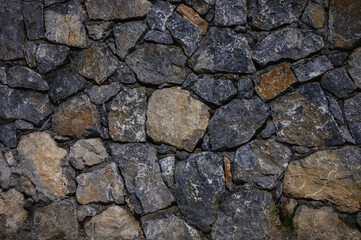 Grey natural stone wall background