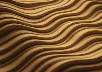 Abstract wavy wood texture with smooth curves and natural brown tones, creating a sense of depth and organic flow