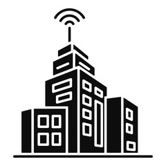 Naklejka premium Smart City Icon Element For Design