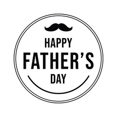 Vector Happy Father's Day Template Design