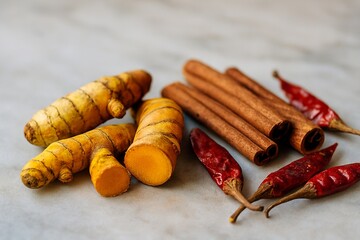 Vivid, high-detail spice close-up perfect for health and wellness editorial use.