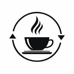 Evaporation icon Vector illustration black isolated white background.