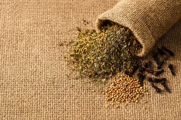 Authentic, textured herb assortment for sustainable and farm-to-table storytelling.