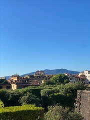 Florence view over Santo Spirito with hills and greenery
