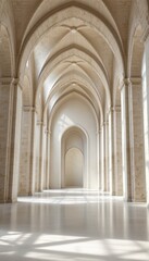 Fototapeta premium Arched Hallway with Columns