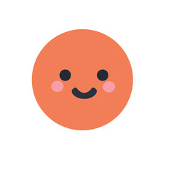 Vector cartoon face cute