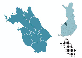 Set maps of Central Ostrobothnia province