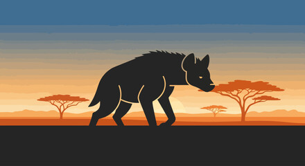 silhouette of a horse