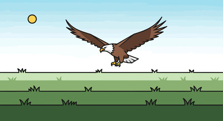 eagle in flight
