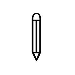 vector illustration of a black pencil icon