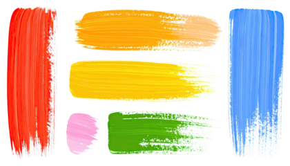 Abstract paint strokes in vibrant colors (1)