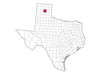 Location Of Carson County in Texas Map, USA
