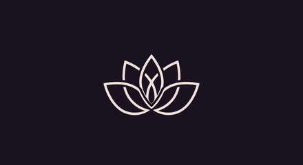 Elegant White Lotus Flower Symbol for Wellness and Spirituality.