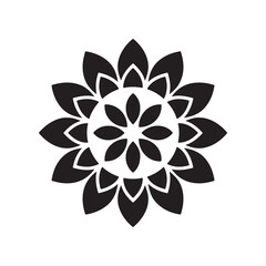 Simple Floral Mandala Icon