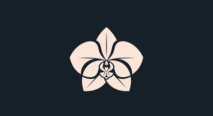 Elegant Orchid Blossom: A Delicate Floral Illustration.