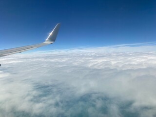 view from airplane window