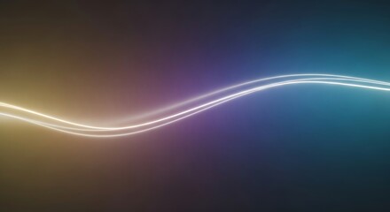 Abstract gradient background with glowing wavy lines creating a futuristic vibe