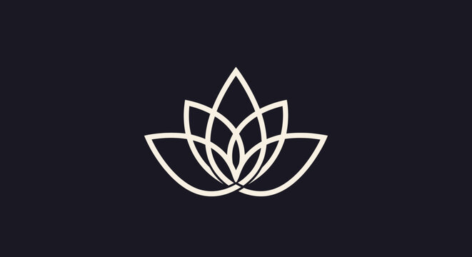 Elegant lotus flower symbol representing purity and spiritual awakening in design.