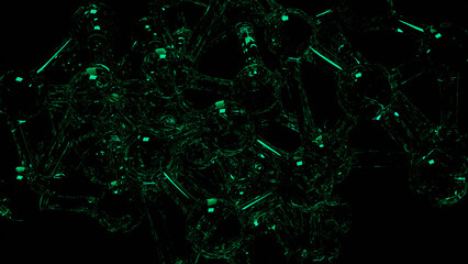 fiber optics background with lots of light spots